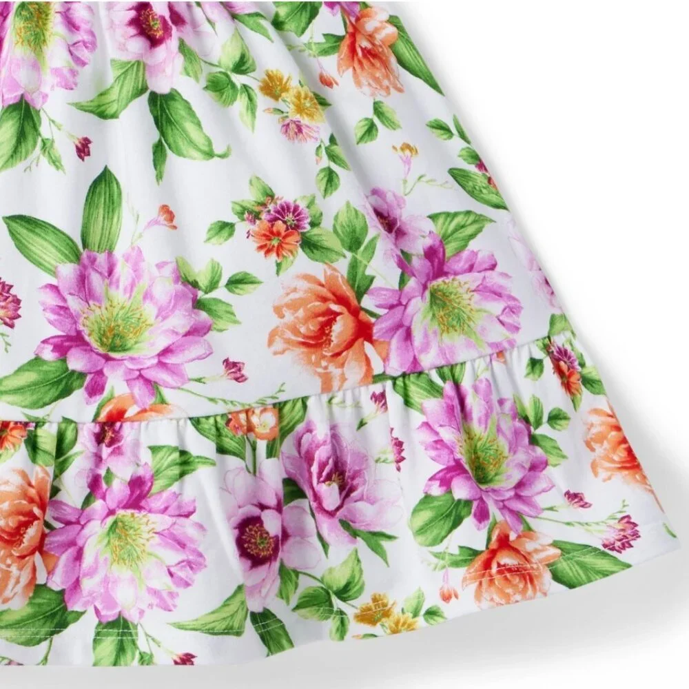 Janie and Jack Pink and White Halter Sundress Little girl size 8 ((C15)